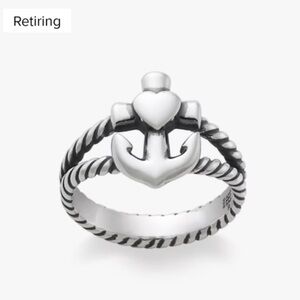 Retired James Avery Faith Hope Love Twist Ring
